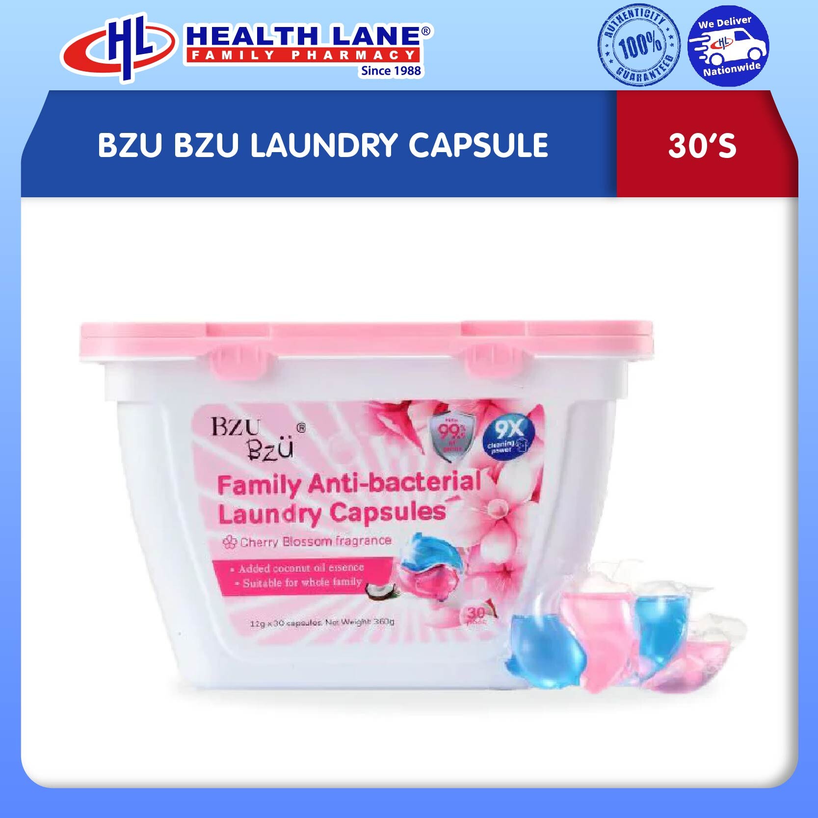 BZU BZU LAUNDRY CAPSULE (30'S)